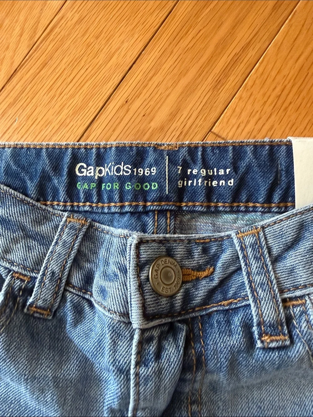 GAP Light Blue Jeans with Multicolor Accents